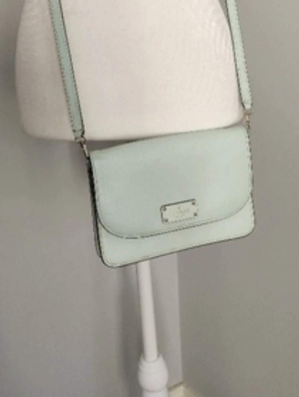 kate spade Mikke Grove Street Mint Green leather crossbody Purse